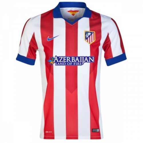 Футбольная футболка для детей Atletico Madrid Домашняя 2014 2015 лонгслив (рост 100 см)