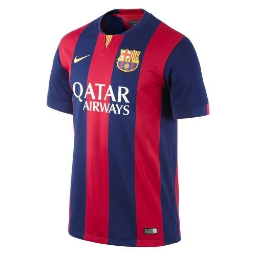 Футбольная футболка для детей Barcelona Домашняя 2014 2015 (рост 164 см)