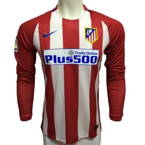 Футбольная футболка для детей Atletico Madrid Домашняя 2016 2017 лонгслив (рост 140 см)